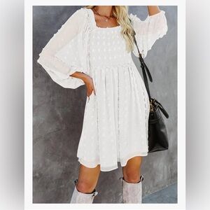 White Women's Dress